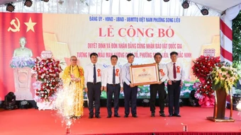 Bắc Ninh: Đón nhận Bằng công nhận Bảo vật quốc gia đối với Tượng Phật gỗ Mẫu Man Nương