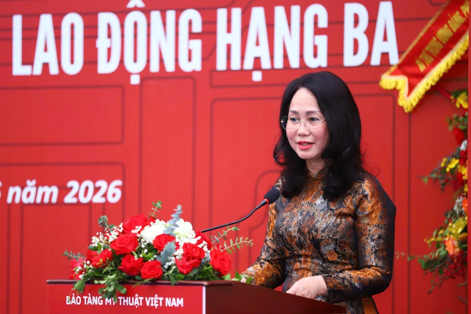 Bảo tàng Mỹ thuật Việt Nam đón nhận Huân chương Lao động hạng Ba Bảo tàng Mỹ thuật Việt Nam đón nhận Huân chương Lao động hạng Ba