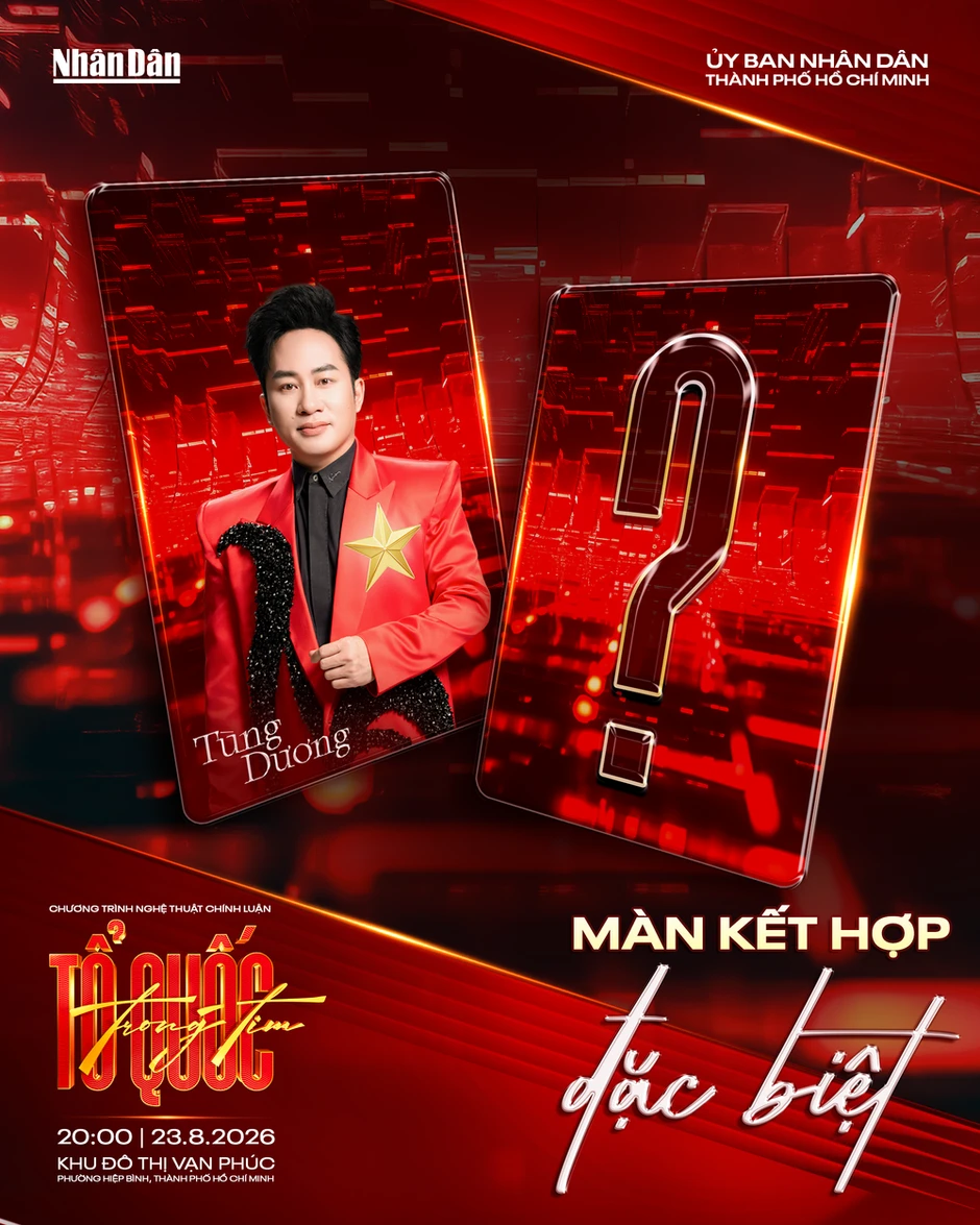 Ca sĩ Tùng Dương sẽ xuất hiện cùng khách mời đặc biệt trong chương trình "Tổ quốc trong tim" Ca sĩ Tùng Dương sẽ xuất hiện cùng khách mời đặc biệt trong chương trình "Tổ quốc trong tim"