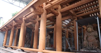 Cận cảnh ngôi chùa 800 tuổi cất giữ bảo vật quốc gia sau gần 2 năm bị thiêu rụi