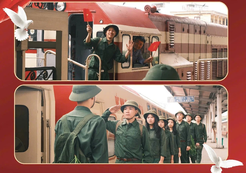 Chuyến tàu đoàn viên Hà Nội 5 Cửa Ô mừng 30.4 Chuyến tàu đoàn viên Hà Nội 5 Cửa Ô mừng 30.4