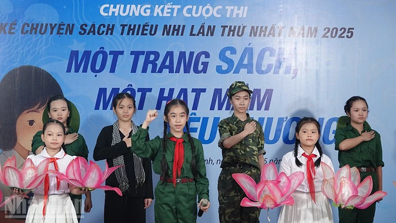 Cô bé đến từ Hà Nội đoạt giải Nhất Cuộc thi Kể chuyện sách thiếu nhi lần 1-2025 Cô bé đến từ Hà Nội đoạt giải Nhất Cuộc thi Kể chuyện sách thiếu nhi lần 1-2025