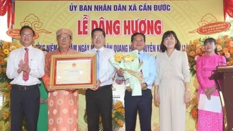 Đình Tân Chánh đón nhận danh hiệu Di sản văn hóa phi vật thể quốc gia