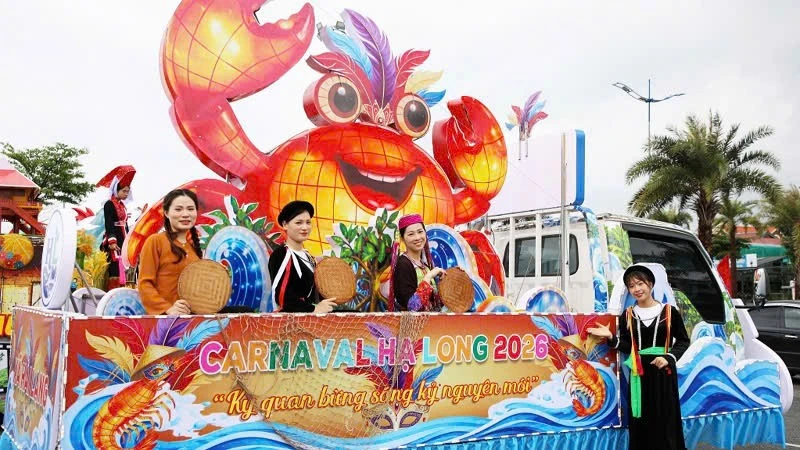 Độc đáo mô hình các xã, phường, đặc khu của Quảng Ninh tại Hội thi diễu hành Carnaval Hạ Long 2026 Độc đáo mô hình các xã, phường, đặc khu của Quảng Ninh tại Hội thi diễu hành Carnaval Hạ Long 2026