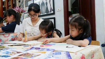 Đưa truyện dân gian đến gần thiếu nhi qua hội họa sáng tạo