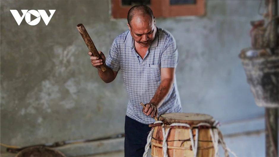 Giữ hồn tiếng trống nghìn năm tuổi tại làng nghề làm trống truyền thống Đọi Tam