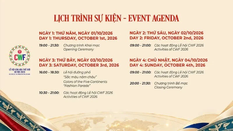 Hàng loạt trải nghiệm hấp dẫn chờ đón trong “Lễ hội Văn hóa Thế giới tại Hà Nội lần thứ hai” Hàng loạt trải nghiệm hấp dẫn chờ đón trong “Lễ hội Văn hóa Thế giới tại Hà Nội lần thứ hai”