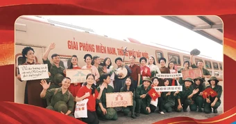 Hành trình đặc biệt của chuyến tàu Hà Nội 5 Cửa Ô đặc biệt dịp 30/4-1/5