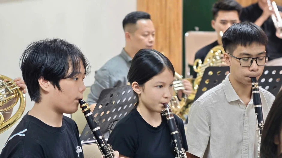 Hòa nhạc đặc biệt của dàn nhạc kèn chào mừng 70 năm Học viện Âm nhạc Quốc gia Việt Nam Hòa nhạc đặc biệt của dàn nhạc kèn chào mừng 70 năm Học viện Âm nhạc Quốc gia Việt Nam