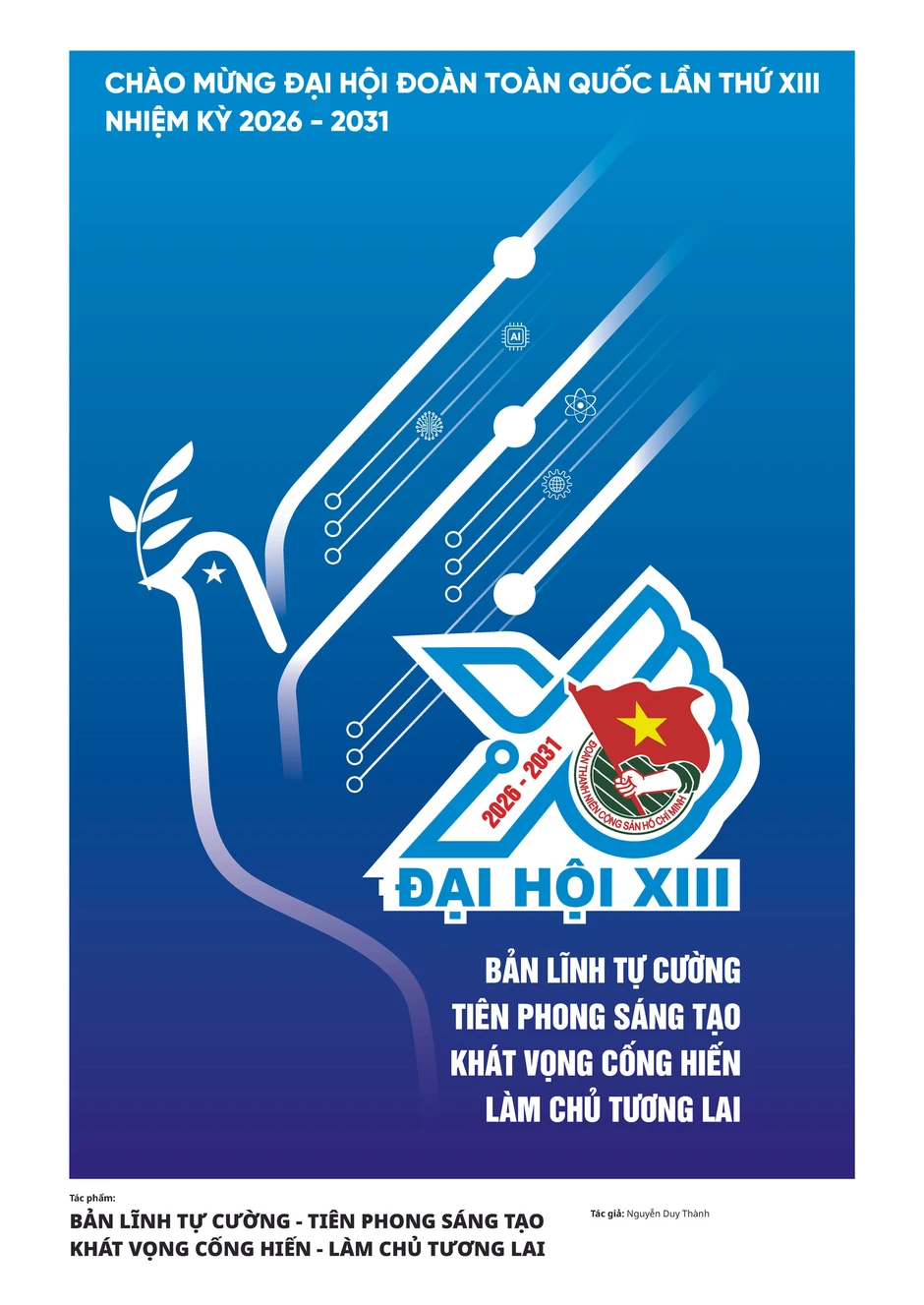 Họa sĩ thổi tinh thần làm chủ tương lai vào tranh cổ động Đại hội Đoàn Họa sĩ thổi tinh thần làm chủ tương lai vào tranh cổ động Đại hội Đoàn