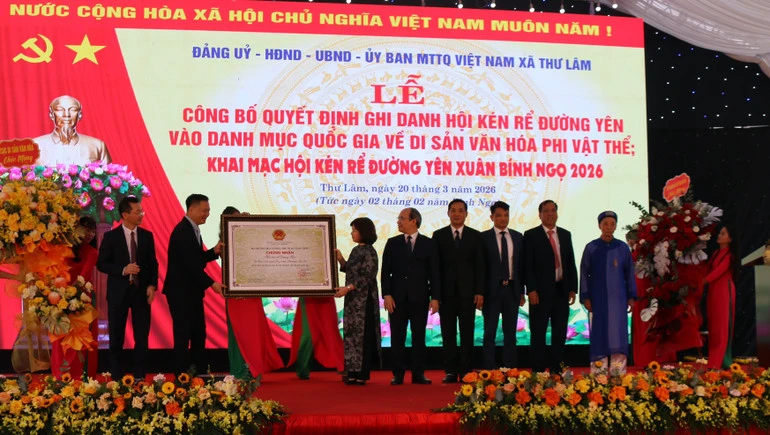 Hội Kén rể làng Đường Yên trở thành Di sản văn hóa phi vật thể quốc gia Hội Kén rể làng Đường Yên trở thành Di sản văn hóa phi vật thể quốc gia