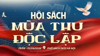 Hội sách Mùa Thu độc lập 2026 “Mở trang sách-Tự hào Việt Nam”