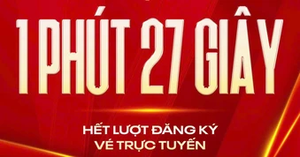 Hơn 5,7 triệu lượt yêu cầu, vé chương trình "Tổ quốc trong tim" 2026 hết chỉ sau 1 phút 27 giây
