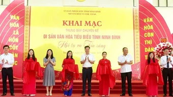 Khai mạc trưng bày "Di sản văn hóa tiêu biểu tỉnh Ninh Bình-Hội tụ và tỏa sáng"