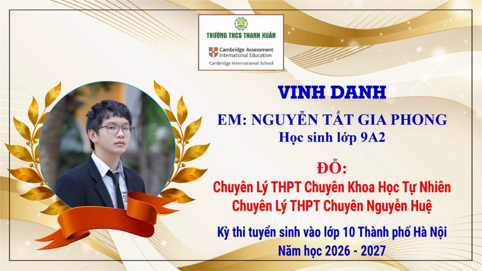 Một lớp học có 61% học sinh đỗ vào lớp 10 chuyên Top đầu của Hà Nội Một lớp học có 61% học sinh đỗ vào lớp 10 chuyên Top đầu của Hà Nội