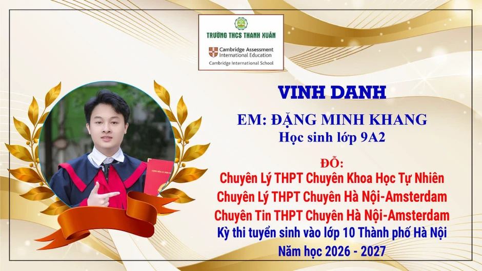 Một lớp học có 61% học sinh đỗ vào lớp 10 chuyên Top đầu của Hà Nội Một lớp học có 61% học sinh đỗ vào lớp 10 chuyên Top đầu của Hà Nội