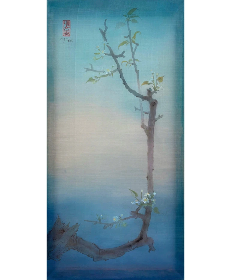 Mùa xuân tinh khôi trong tranh lụa của họa sĩ Trương Văn Ngọc Mùa xuân tinh khôi trong tranh lụa của họa sĩ Trương Văn Ngọc