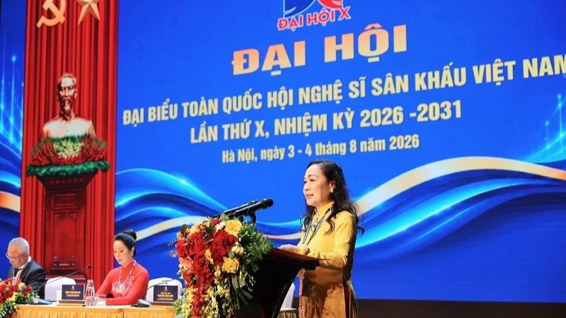 Nghệ sĩ Nhân dân Trịnh Thúy Mùi tái đắc cử Chủ tịch Hội Nghệ sĩ Sân khấu Việt Nam Nghệ sĩ Nhân dân Trịnh Thúy Mùi tái đắc cử Chủ tịch Hội Nghệ sĩ Sân khấu Việt Nam