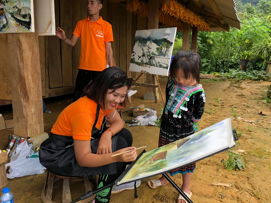 Những bức thư viết trên lá cây và giấc mơ 'phẳng' hóa hội họa Việt Những bức thư viết trên lá cây và giấc mơ 'phẳng' hóa hội họa Việt