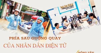 Phía sau guồng quay của Nhân Dân điện tử