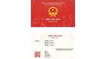 Quy định mới về mẫu và thông tin trên thẻ nhà báo giai đoạn năm 2026-2030