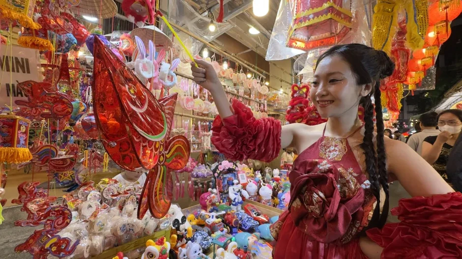 Rực rỡ sắc màu phố lồng đèn Chợ Lớn Rực rỡ sắc màu phố lồng đèn Chợ Lớn