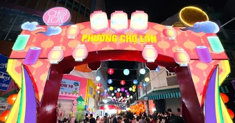 Rực rỡ sắc màu phố lồng đèn Chợ Lớn