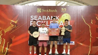 SeABank Pickleball Championship 2026: 416 vận động viên tranh tài, gây quỹ từ thiện gần 620 triệu đồng cho giáo dục và môi trường