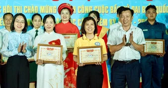 Sôi nổi hội thi văn nghệ “Khúc ca Ngày hội non sông” ở phường An Phú Đông