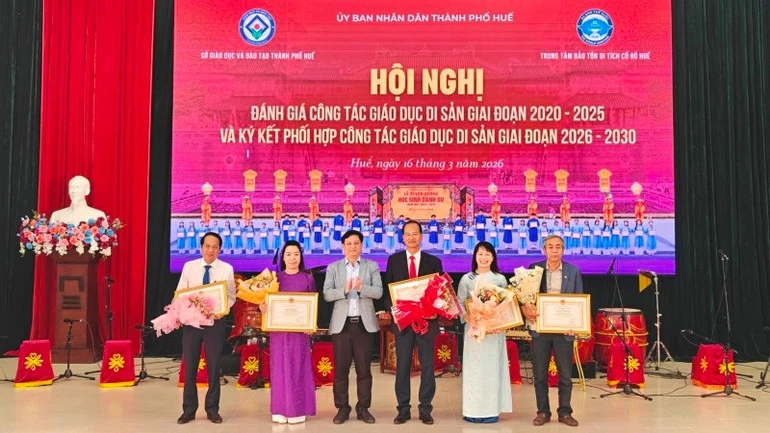 Thành phố Huế: Đẩy mạnh chương trình phối hợp giáo dục di sản giai đoạn 2026-2030