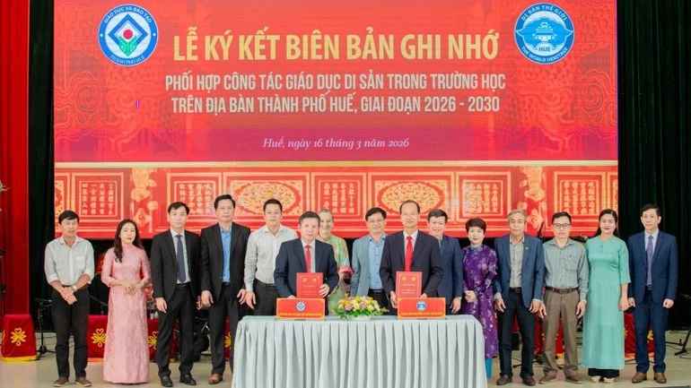 Thành phố Huế: Đẩy mạnh chương trình phối hợp giáo dục di sản giai đoạn 2026-2030