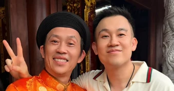 Trấn Thành, Cẩm Ly và các nghệ sĩ dâng hương tại nhà thờ Tổ của Hoài Linh