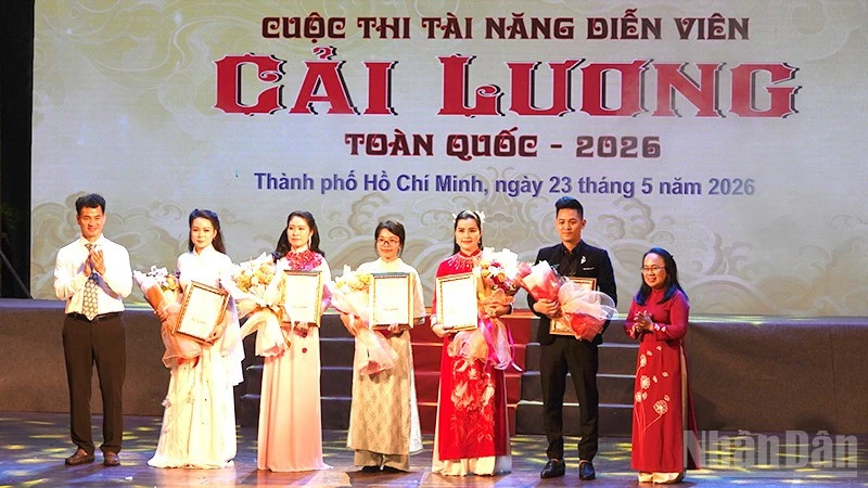 Trao 4 Giải Nhất tại Cuộc thi Tài năng diễn viên cải lương toàn quốc 2026 Trao 4 Giải Nhất tại Cuộc thi Tài năng diễn viên cải lương toàn quốc 2026
