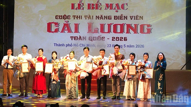 Trao 4 Giải Nhất tại Cuộc thi Tài năng diễn viên cải lương toàn quốc 2026 Trao 4 Giải Nhất tại Cuộc thi Tài năng diễn viên cải lương toàn quốc 2026