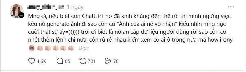 Trào lưu tạo ảnh AI: Khi sáng tạo trở nên dễ dàng nhưng 'chất riêng' dần mờ nhạt Trào lưu tạo ảnh AI: Khi sáng tạo trở nên dễ dàng nhưng 'chất riêng' dần mờ nhạt