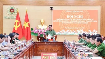 Triển khai phương án bảo đảm an ninh, trật tự tại Lễ hội Đền Hùng