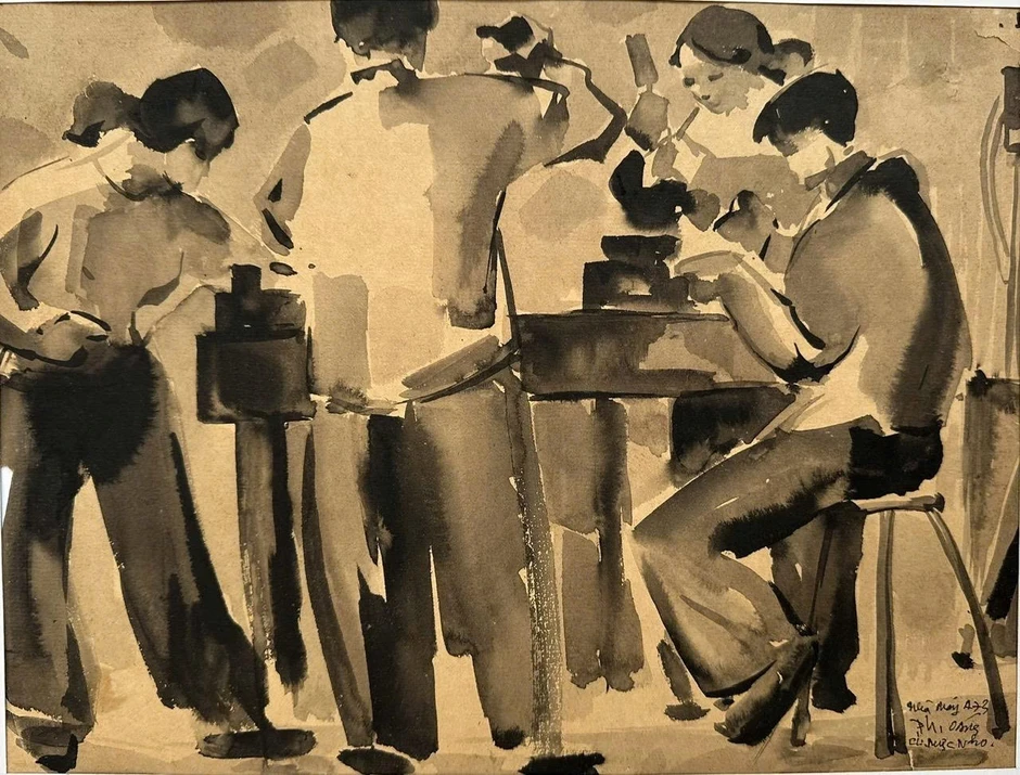 Xem tranh ngựa độc đáo ở 'Hai đường thẳng song song - Một điểm đến'