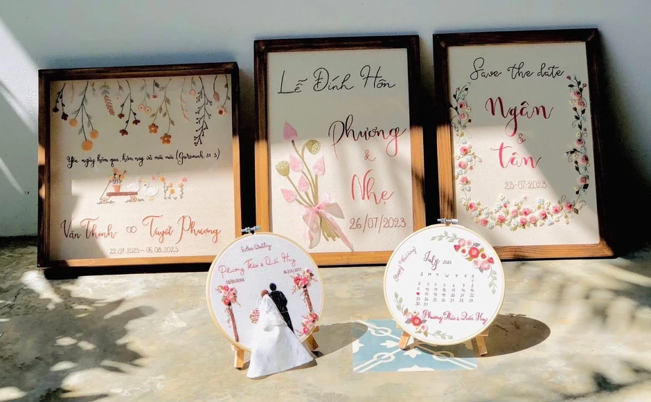 Cô gái nhặt lá mít rụng thêu tranh, kiếm triệu đồng mỗi bức Cô gái nhặt lá mít rụng thêu tranh, kiếm triệu đồng mỗi bức
