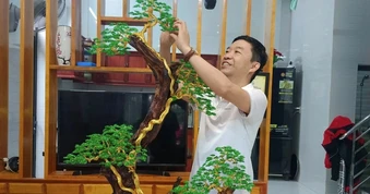 Thầy giáo làm bonsai bất tử, kiếm 10 triệu đồng/tháng từ nghề tay trái