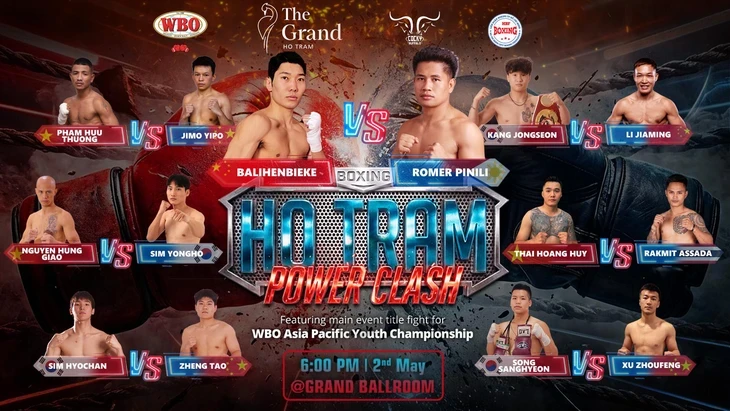 3 võ sĩ Việt Nam thượng đài ở Ho Tram Power Clash