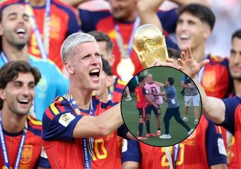 Ayala xin lỗi vụ xô xát với Olmo sau chung kết World Cup