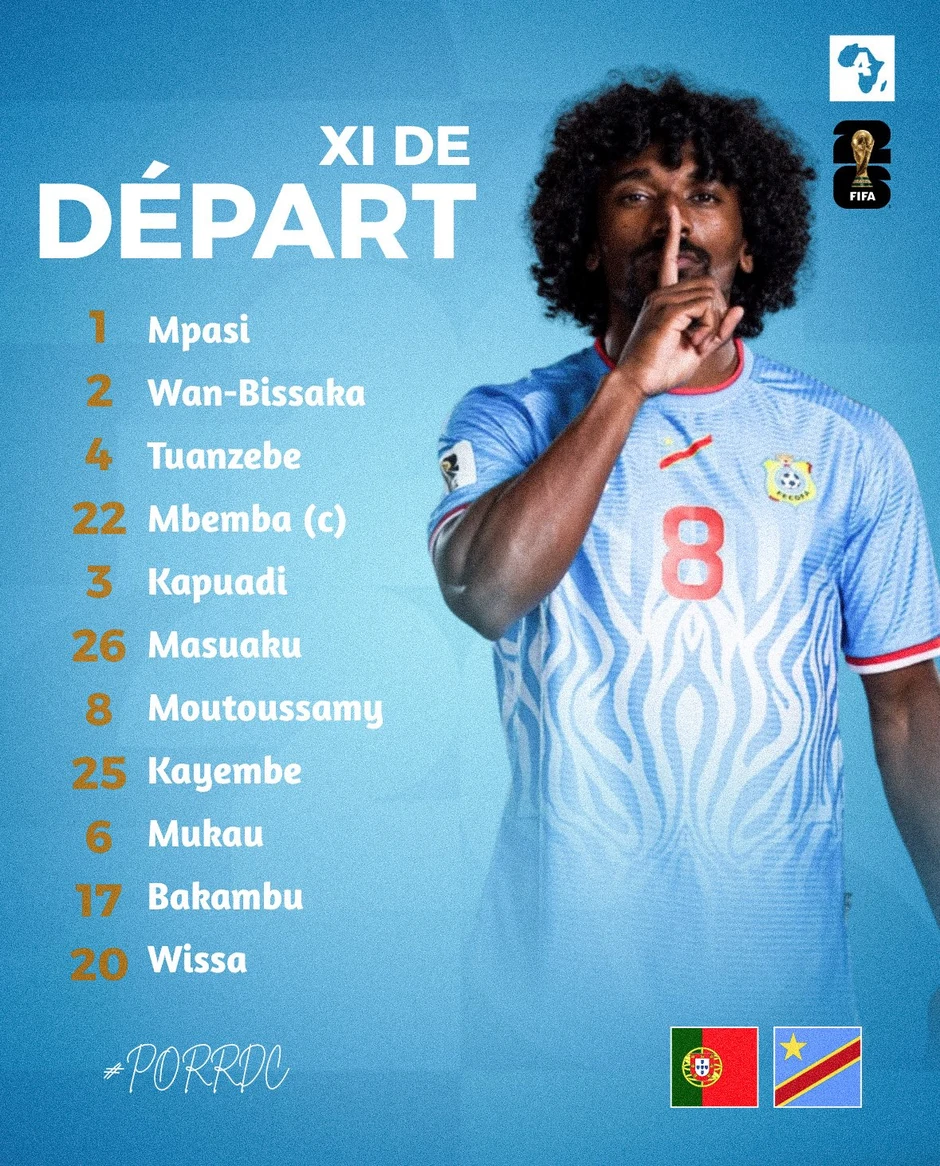 Bồ Đào Nha 1-1 CHDC Congo: Wissa quân bình tỷ số Bồ Đào Nha 1-1 CHDC Congo: Wissa quân bình tỷ số