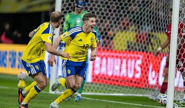 Gyokeres ghi bàn phút 88 đưa Thụy Điển tới World Cup