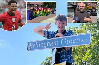 Khu phố trùng tên Jude Bellingham mở hội nhờ World Cup