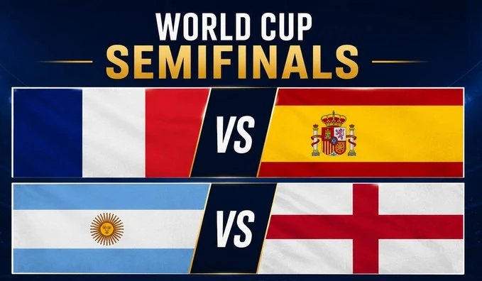 Lần đầu tiên trong lịch sử: Top 4 BXH FIFA cùng vào bán kết World Cup Lần đầu tiên trong lịch sử: Top 4 BXH FIFA cùng vào bán kết World Cup