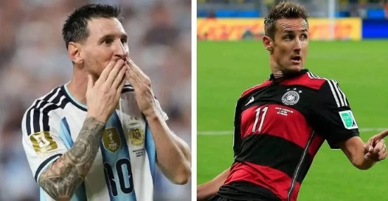 Messi cân bằng kỷ lục của Klose trong lịch sử World Cup Messi cân bằng kỷ lục của Klose trong lịch sử World Cup