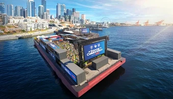 Seattle biến vịnh biển thành sân chơi World Cup nổi trên nước