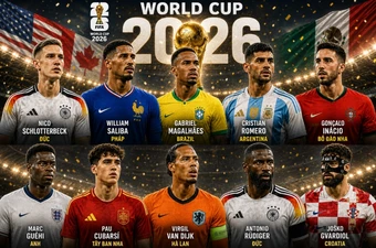 Top 10 trung vệ đáng xem nhất World Cup 2026