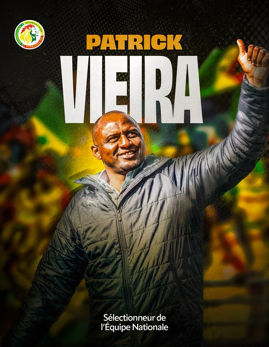 Tuyển Senegal chính thức bổ nhiệm Patrick Vieira