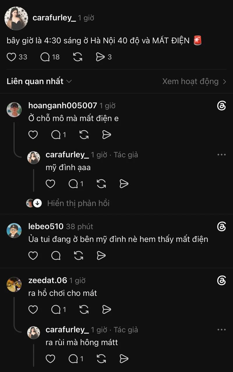 "Đêm trắng" của người Hà Nội: 40 độ ngoài trời, mất điện trong nhà, nhà nghỉ cháy phòng "Đêm trắng" của người Hà Nội: 40 độ ngoài trời, mất điện trong nhà, nhà nghỉ cháy phòng